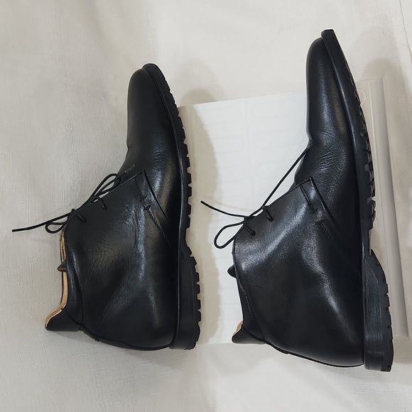 Barneys New York Leather Men's Black Booties Size 8.5